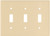 Eaton Wiring Devices 2141V-BOX Wallplate, 4-1/2 in L, 6.37 in W, 3 -Gang, Thermoset, Ivory, High-Gloss [SKU: ORG6248975]
