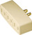 Eaton Wiring Devices 1747V-BOX Outlet Tap, 2 -Pole, 15 A, 125 V, 3 -Outlet, NEMA: NEMA 1-15R, Ivory [SKU: ORG4865457]