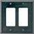 Eaton Wiring Devices PJ262BK Wallplate, 4-7/8 in L, 4.93 in W, 2 -Gang, Polycarbonate, Black, High-Gloss [SKU: ORG5221544]