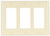 Eaton Cooper Wiring 2163 2163LA-BOX Wallplate, 4-1/2 in L, 6.37 in W, 3 -Gang, Thermoset, Light Almond, High-Gloss [SKU: ORG7193667]