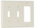 Eaton Wiring Devices 2173LA Combination Wallplate, 4-1/2 in L, 2-3/4 in W, Standard, 3 -Gang, Thermoset [SKU: ORG7211220]