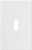 Eaton Wiring Devices PJS1W Wallplate, 4-7/8 in L, 3.12 in W, 1 -Gang, Polycarbonate, White, High-Gloss [SKU: ORG9728429]