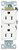 Eaton Wiring Devices BR15W Duplex Receptacle, 2 -Pole, 15 A, 125 V, Back, Side Wiring, NEMA: 5-15R, White [SKU: ORG6088934]