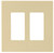 Eaton Cooper Wiring PJ PJS262V Wallplate, 4.87 in L, 4.94 in W, 2 -Gang, Polycarbonate, Ivory, High-Gloss [SKU: ORG3342805]