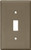 Eaton Wiring Devices 5134B-BOX Wallplate, 4-1/2 in L, 2-3/4 in W, 1 -Gang, Nylon, Brown, High-Gloss [SKU: ORG2156156]