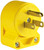 Eaton Wiring Devices 4867AN-BOX Electrical Plug, 2 -Pole, 15 A, 125 V, NEMA: NEMA 5-15, Yellow [SKU: ORG6088462]