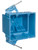 Carlon BH235A Outlet Box, 2 -Gang, PVC, Blue, Nail Mounting [SKU: ORG4158119]