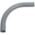 Carlon UB9FK Conduit Elbow, 90 deg Angle, PVC, Gray [SKU: ORG1034164]