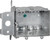 Steel City MB238ADJ Adjustable Wall Box, 1 -Outlet, 1 -Gang, 8 -Knockout, 1/2 in Knockout, Steel, Silver [SKU: ORG9985490]