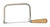 Crescent Nicholson 80170 Coping Saw, 6-1/2 in L Blade, 15 TPI, Steel Blade, Straight Handle, Wood Handle [SKU: ORG6473052]