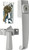 Wright Products VK333X3 Pushbutton Latch, 3/4 to 1-1/4 in Thick Door, For: Out-Swinging Wood/Metal Screen, Storm Doors [SKU: ORG6835219]