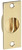 National Hardware N115-907 Door Edge Pull, 0.93 in W, 0.62 in D, Steel, Brass [SKU: ORG7177215]