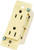 US Hardware E-102C Receptacle, 125 V, 15 A, 2-Pole, Ivory [SKU: ORG6441331]