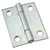 National Hardware N146-142 Utility Hinge, 2 in W Frame Leaf, 0.056 in Thick Frame Leaf, Steel, Zinc, Mortise Mounting [SKU: ORG7175466]
