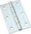 National Hardware N146-365 Utility Hinge, 3 in W Frame Leaf, 0.065 in Thick Frame Leaf, Aluminum/Cold Rolled Steel, Zinc [SKU: ORG7175482]
