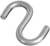 National Hardware N197-186 S-Hook, 55 lb Working Load, 0.81 in Dia Wire, Stainless Steel [SKU: ORG7228190]