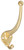 National Hardware MPB164 N243-741 Garment Hook, 75 lb, 2-Hook, Zinc, Brass [SKU: ORG7176407]
