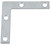 National Hardware V117 Series N208-793 Corner Brace, 4 in L, 3/4 in W, 4 in H, Galvanized Steel, 0.07 Thick Material [SKU: ORG7181142]
