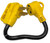 US Hardware RV-347B Adapter, 30 A Female, 50 A Male, 120 V, Female, Male, 10 AWG Cable [SKU: ORG6446785]