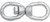 National Hardware 3252BC Series N241-083 Chain Swivel, 5/16 in Trade, 1260 lb Working Load, Steel, Galvanized [SKU: ORG7181688]