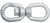 National Hardware 3252BC Series N241-117 Chain Swivel, 1/2 in Trade, 3600 lb Working Load, Steel, Galvanized [SKU: ORG7181647]