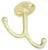 National Hardware V165 N245-811 Coat Hook, 35 lb, Zinc, Brass [SKU: ORG7177371]