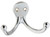 National Hardware MPB163 N274-225 Cloth Hook, 35 lb, 2-Hook, Zinc, Chrome [SKU: ORG7176381]