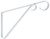 National Hardware V2653 Series N274-571 Plant Bracket, 9 in L, Steel, White [SKU: ORG7180615]