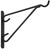 National Hardware V2652 Series N274-647 Outdoor Bracket, 13.07 in L, 10.12 in H, Steel, Black [SKU: ORG7180540]