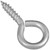 National Hardware N324-657 Screw Eye, #4, 0.94 in L Thread, 2.19 in OAL, 65 lb Working Load, Steel, Zinc [SKU: ORG2235851]
