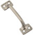 National Hardware N331-207 Sash Lift, 4 in L Handle, Die-Cast Zinc, Satin Nickel [SKU: ORG7176563]