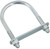 National Hardware N347-815 U-Bolt, 1/2-13 Thread, 2-1/2 in L Thread, Steel, Zinc [SKU: ORG6844344]