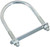 National Hardware N347-823 U-Bolt, 1/2-13 Thread, 2-1/2 in L Thread, Steel, Zinc [SKU: ORG6844377]