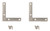 National Hardware V417 Series N348-342 Corner Brace, 4 in L, 3/4 in W, 4 in H, Stainless Steel [SKU: ORG7170632]
