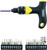 GENERAL 70211 Ratcheting Screwdriver with T-Handle, Multi-Bit Drive, 5-1/2 in OAL, Comfort-Grip Handle [SKU: ORG7115728]