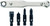 GENERAL 8071 Ratcheting Offset Screwdriver Set with Pass Through Handle, 4 in Drive [SKU: ORG0544882]