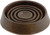 Shepherd Hardware 9075 Caster Cup, Rubber, Brown [SKU: ORG6605042]