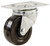 Shepherd Hardware 9480 Swivel Caster, 4 in Dia Wheel, 1-1/4 in W Wheel, Rubber Wheel, 225 lb [SKU: ORG9982935]