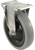 Shepherd Hardware 400 Series 9737 Rigid Caster, 4 in Dia Wheel, TPR Wheel, Gray, 250 lb [SKU: ORG7242084]