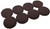 Shepherd Hardware 9863 Protective Pad, Felt, Dark Brown, 1-1/2 in Dia, Round [SKU: ORG8445439]