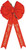 Holidaytrims 6016 Deluxe Outdoor Bow, 2 in H, Velvet, Gold/Red [SKU: ORG9611328]