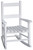 Jack Post KN-10-W Child Rocking Chair, 14-3/4 in OAW, 18-3/4 in OAD, 22-1/2 in OAH, Hardwood, White [SKU: ORG7464936]