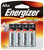 Energizer E91 E91BP-4 Battery, 1.5 V Battery, 2850 mAh, AA Battery, Alkaline, Manganese Dioxide, Zinc, Silver [SKU: ORG8369357]