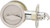 Kwikset 335 15 RND Pocket Door Lock, Satin Nickel, 2-3/8 in Backset [SKU: ORG4987756]