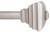 Kenney KN80208 Curtain Rod, 3/4 in Dia, 66 to 120 in L, Pewter [SKU: ORG2240752]