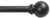 Kenney KN71606 Cafe Rod, 5/8 in Dia, 28 to 48 in L, Metal, Black [SKU: ORG2240869]
