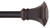 Kenney KN80106 Curtain Rod, 3/4 in Dia, 36 to 66 in L, Metal, Black Copper [SKU: ORG2240760]