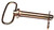 BARON 9720 Hitch Pin, 3-3/4 in L [SKU: ORG3253036]