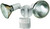 Heath Zenith HZ-5411-WH Motion Activated Security Light, 120 V, 300 W, 2-Lamp, Halogen Lamp, Metal/Plastic Fixture [SKU: ORG6973002]