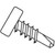 ProFIT 330008 Screw, #7 Thread, Coarse Thread, Pan Head, Phillips Drive, Self-Drilling, Sharp Point, Zinc [SKU: ORG0357467]